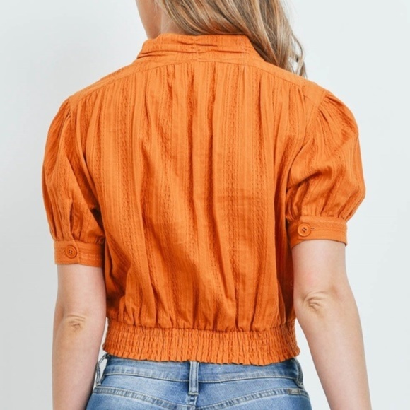 Nwt Orange Crop Top - Picture 6 of 10